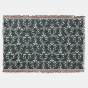 Calla Lily Star Kaleidoscope Throw Blanket