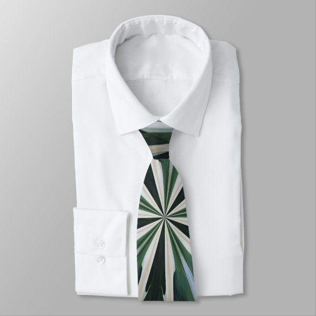 Calla Lily Star Kaleidoscope Tie (Tied)