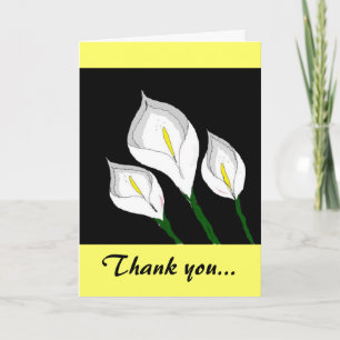 Calla Lily Thank you Card
