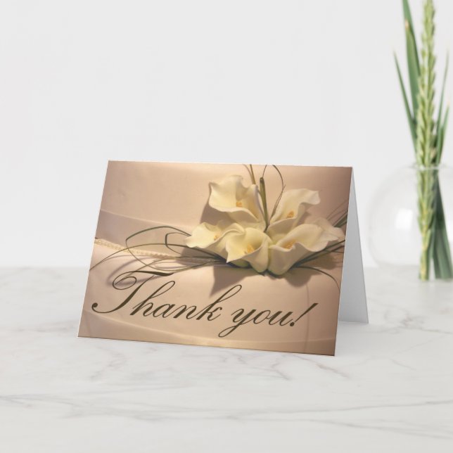 Calla Lily Thank you Cards (Front)