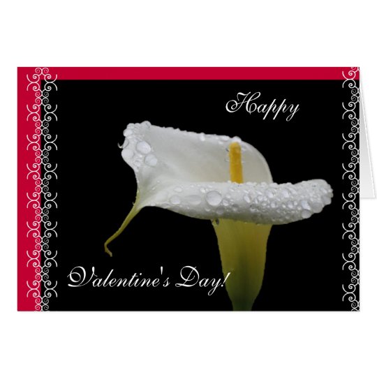 calla lily-Valentine's day Card
