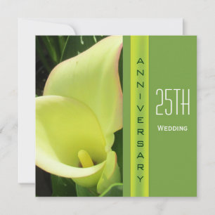 Calla Lily Wedding Anniversary Invitation
