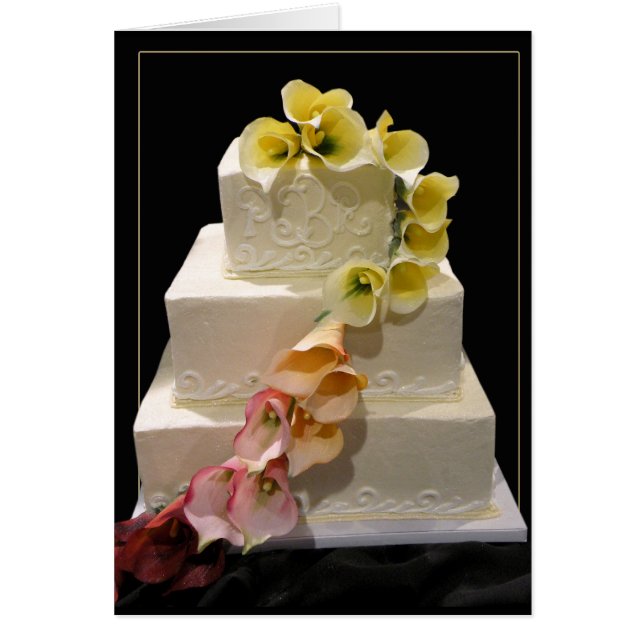 Calla lily wedding cake (Front)