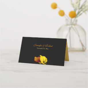 Calla Lily  Wedding Folded Place Card