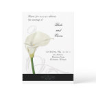 Calla Lily Wedding Invitation
