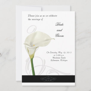 Calla Lily Wedding Invitation