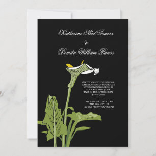 Calla Lily Wedding Invitation