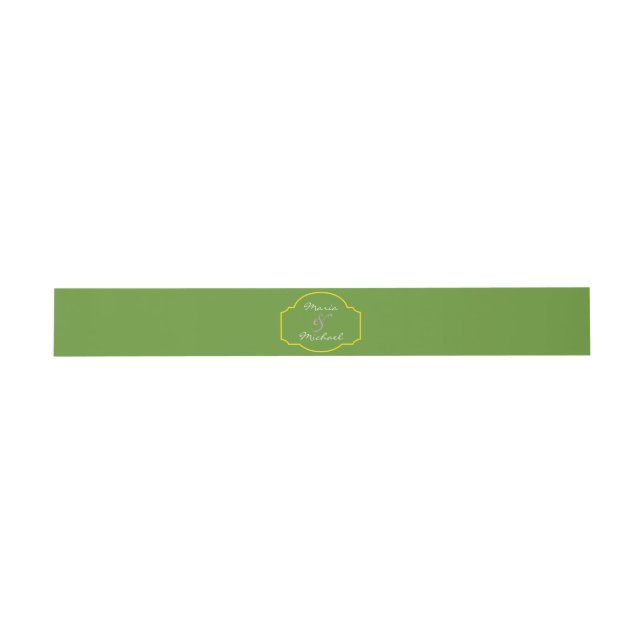Calla Lily Wedding Invitation Envelope Belly Band (Flat)