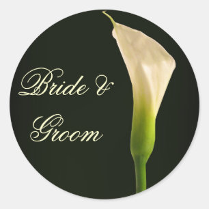 Calla Lily wedding stickers