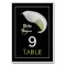 Calla Lily Wedding Table Numbers Cards