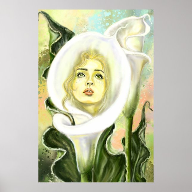 Calla Lily Woman Poster (Front)