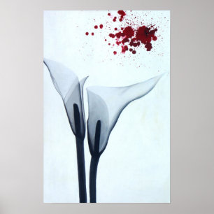 Calla Lily X-ray Poster