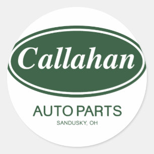 Callahan Auto Parts Classic Round Sticker