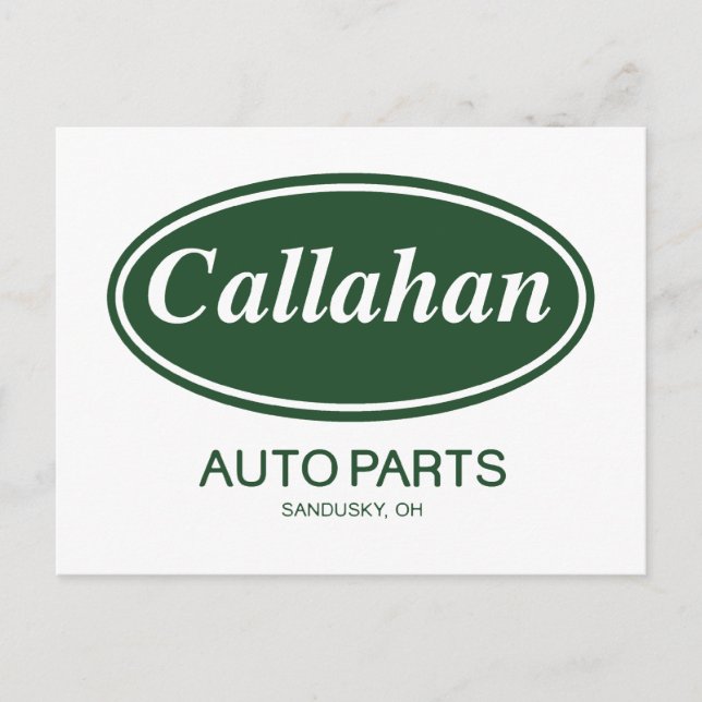 Callahan Auto Parts Postcard (Front)