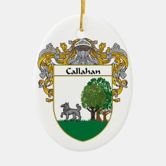 Callahan Coat of Arms/Family Crest Ceramic Tree Decoration