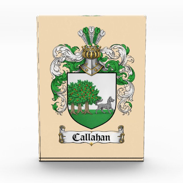 Callahan Coat of Arms Photo Block (Front)