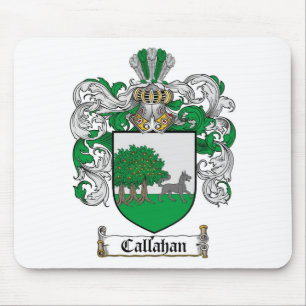CALLAHAN FAMILY CREST -  CALLAHAN COAT OF ARMS MOUSE MAT