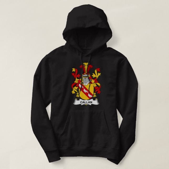 Callan Coat of Arms  Family Crest   Hoodie (Design Front)
