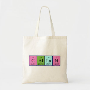 Callan periodic table name tote bag