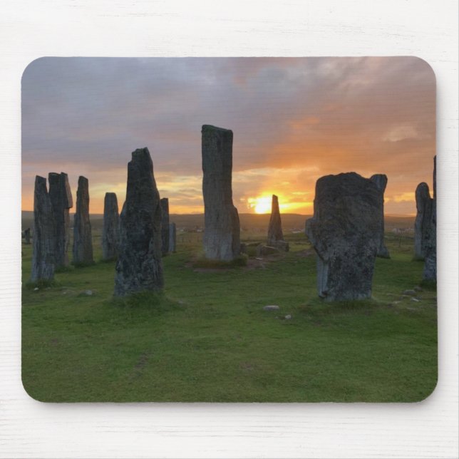 Callanish Standing Stones at Sunrise - Scotland Mouse Mat (Front)