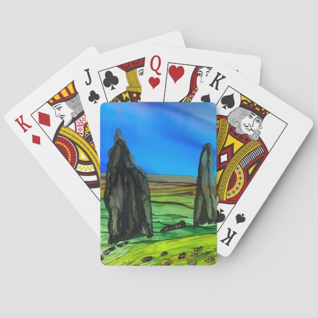 Callanish standing stones   playing cards (Back)