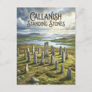 Callanish Standing Stones Scotland Postcard