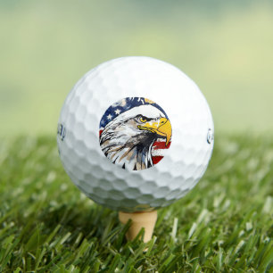 Callaway, Custom Gifts Fierce Bald Eagle Design Golf Balls