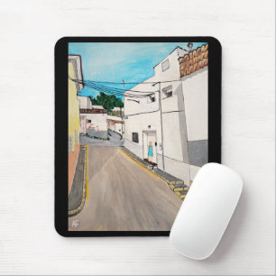 Calle Cabanilles Painting by Alfred Fox Mouse Mat