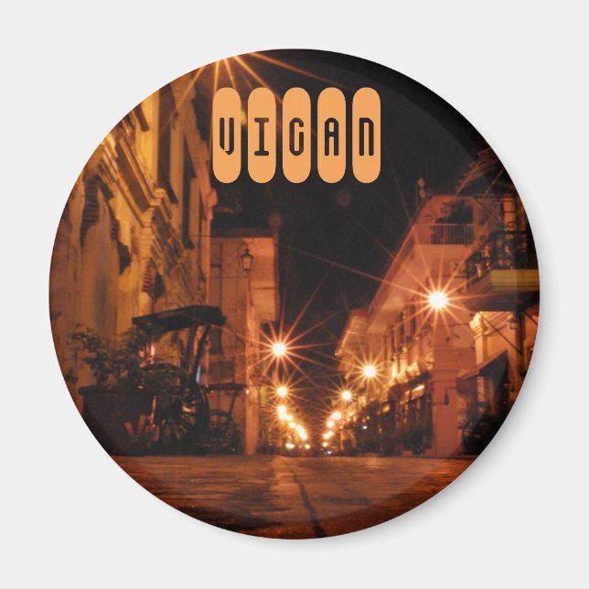 Calle Crisologo in Vigan Magnet (Front)