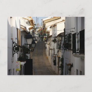 Calle de Altea y faroles Postcard