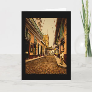 Calle de Habana in Havana, Cuba 1900 Card