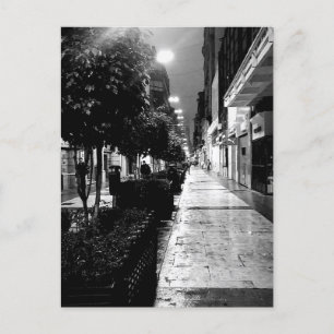 Calle Florida Buenos Aires black and white Postcard