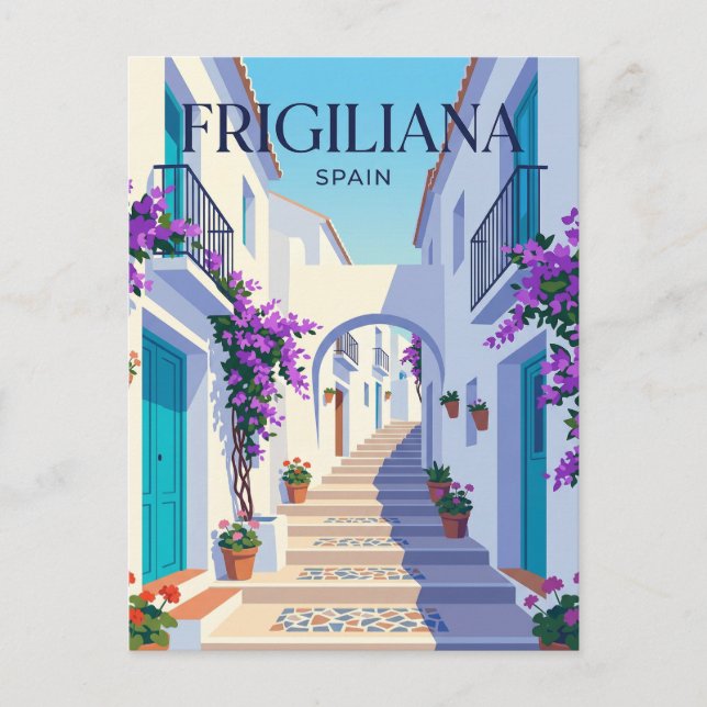 Calle Real Spain Postcard (Front)