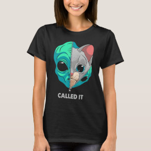 Called It Alien Cat Pastel Goth Kitten Astronaut S T-Shirt