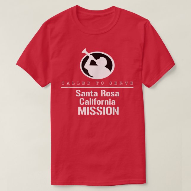 Called To Serve Angel Moroni Santa Rosa California T-Shirt (Design Front)