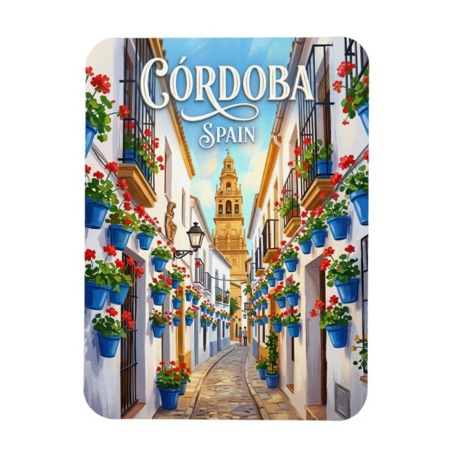 Calleja de las Flores Spain Magnet (Vertical)