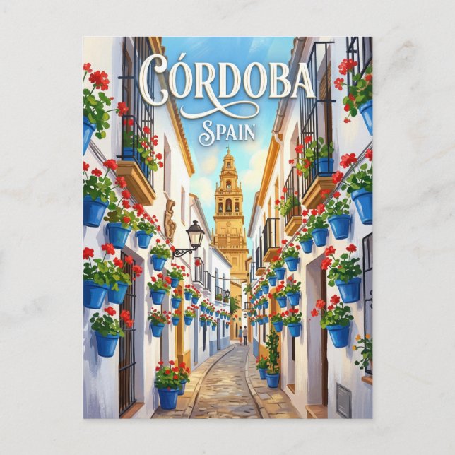 Calleja de las Flores Spain Postcard (Front)