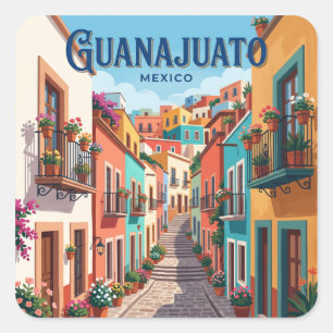 Callejón del Beso Guanajuato Mexico Square Sticker