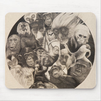Calley Monkey Mandala Mouse Mat
