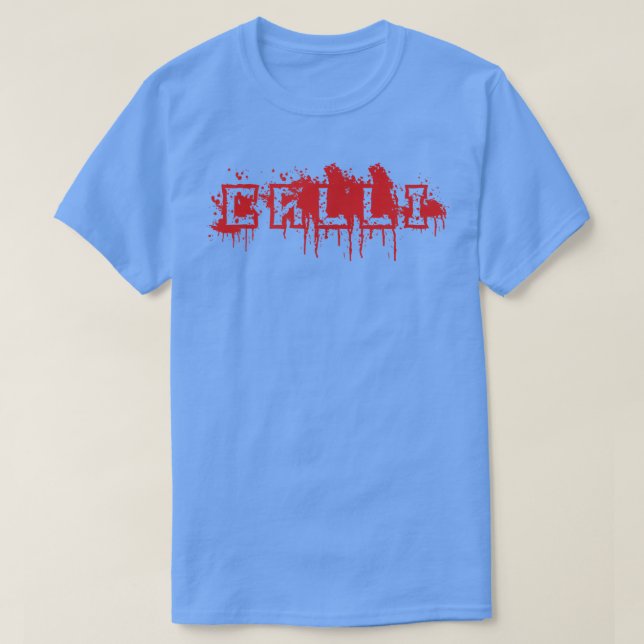 Calli  First Name Halloween Costume Personalized 9 T-Shirt (Design Front)