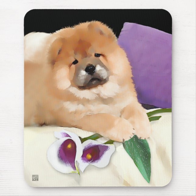 CALLIE heARTdog chow mousepad (Front)