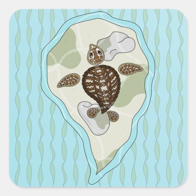 Callie the Sea Turtle Sticker (Front)