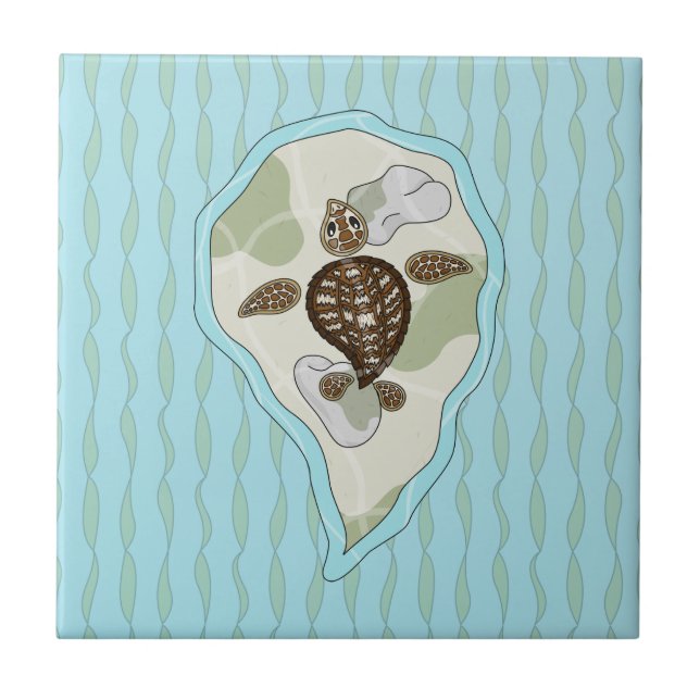 Callie the Sea Turtle Tile (Front)