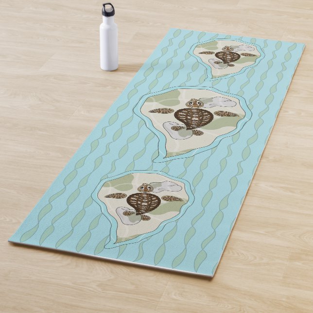 Callie the Sea Turtle Yoga Mat (In Situ)