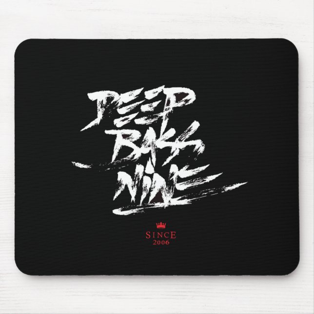 Calligraffiti Mousepad By Flixx (Black) (Front)