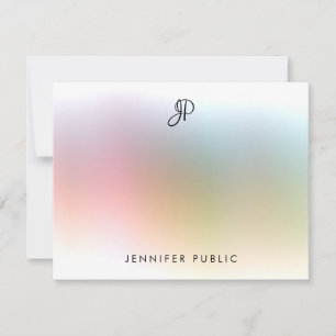 Calligraphed Monogram Colourful Template Modern