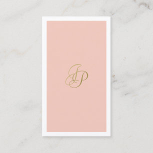 Calligraphed Monogram Trendy Template Elegant Business Card
