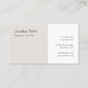 Calligraphed Script Modern Minimalist Template Business Card