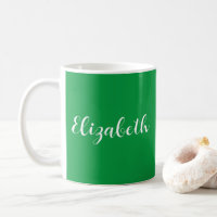 Calligraphed Template Add Your Name Kelly Green