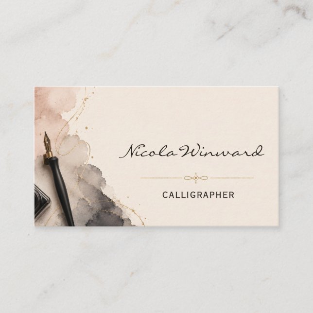 Calligrapher Business Card (Front)